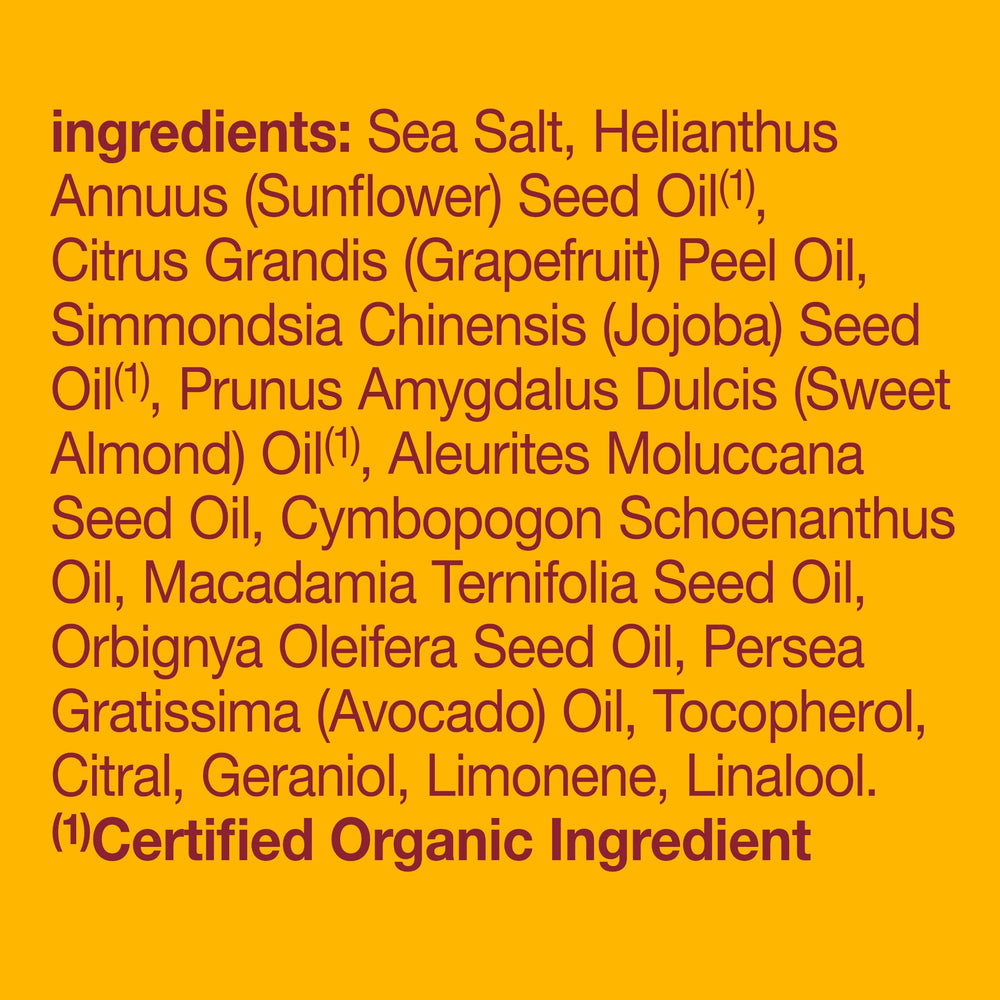 Huile macadamia Alba Botanica offrant douceur et nutrition après exfoliation.