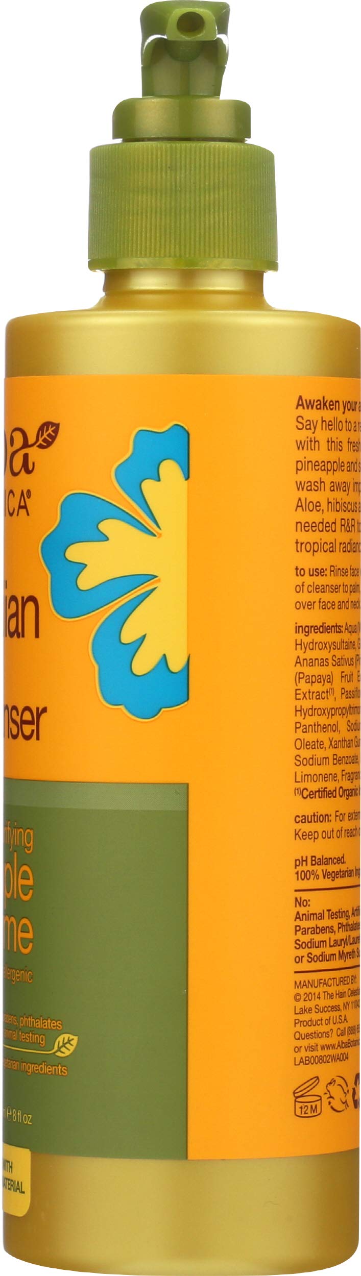 Alba Botanica Hawaiian Enzyme Face Cleanser, hibiscus et fleur de passion équilibrants
