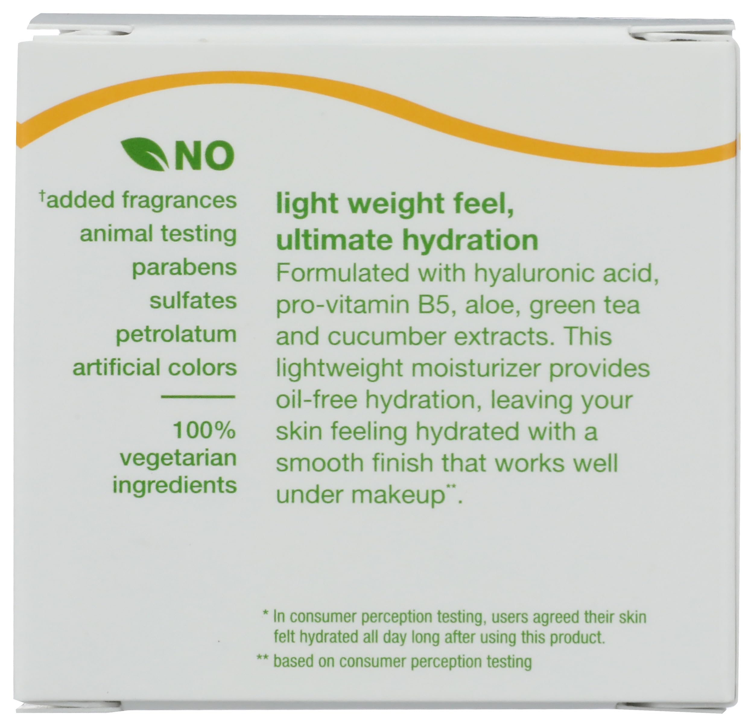 Alba Botanica ingrédients Aloe et thé vert, soin léger