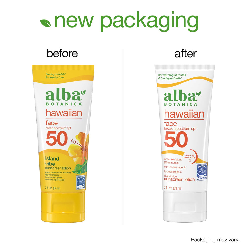 Alba Botanica Island Vibe – formule végétale, sans oxybenzone et gluten.