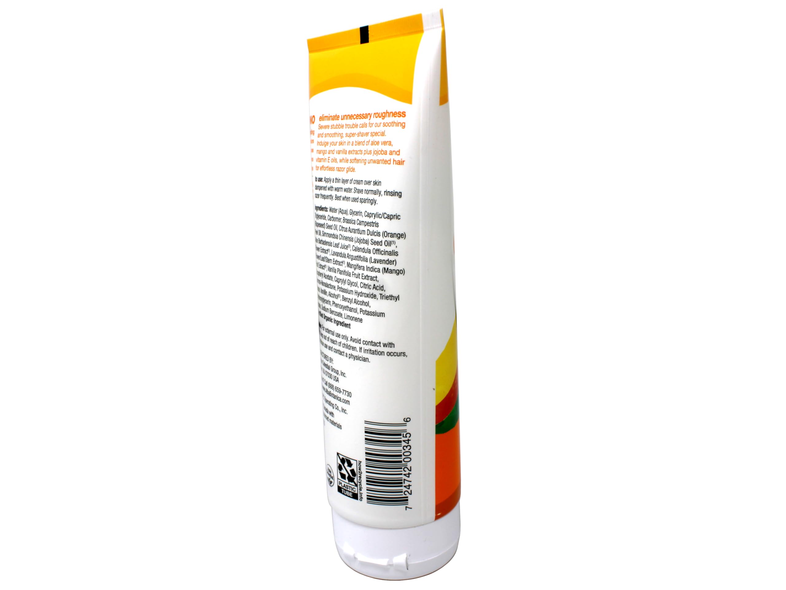 Parfum naturel mangue vanille par Alba Botanica, rasage doux