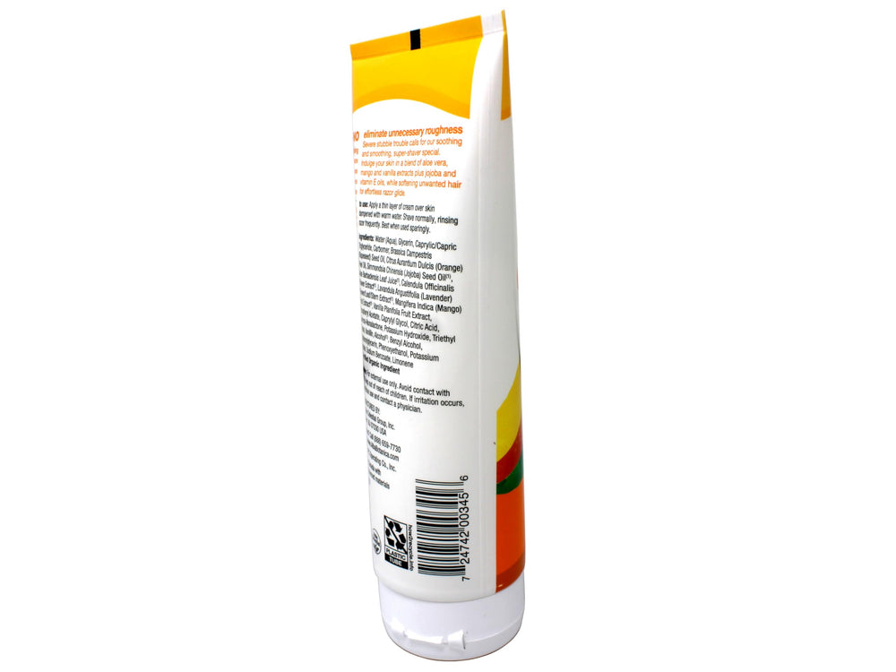 Parfum naturel mangue vanille par Alba Botanica, rasage doux