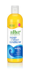 Alba Botanica Repair & Refresh Ocean Surf, bouteille, hydratation douce pour cheveux secs.