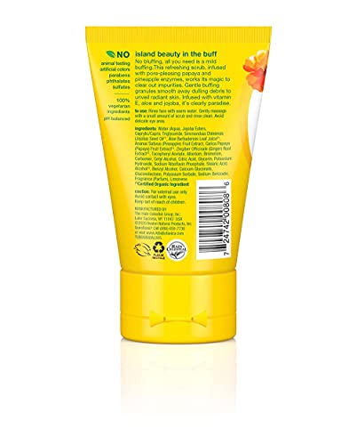 Alba Botanica Scrub Visage Hawaii – granules doux purifient les pores en douceur.