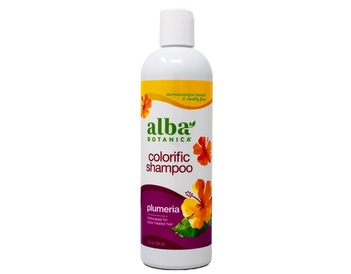 Shampooing Alba Botanica Plumeria : bouteille parfum tropical et usage quotidien