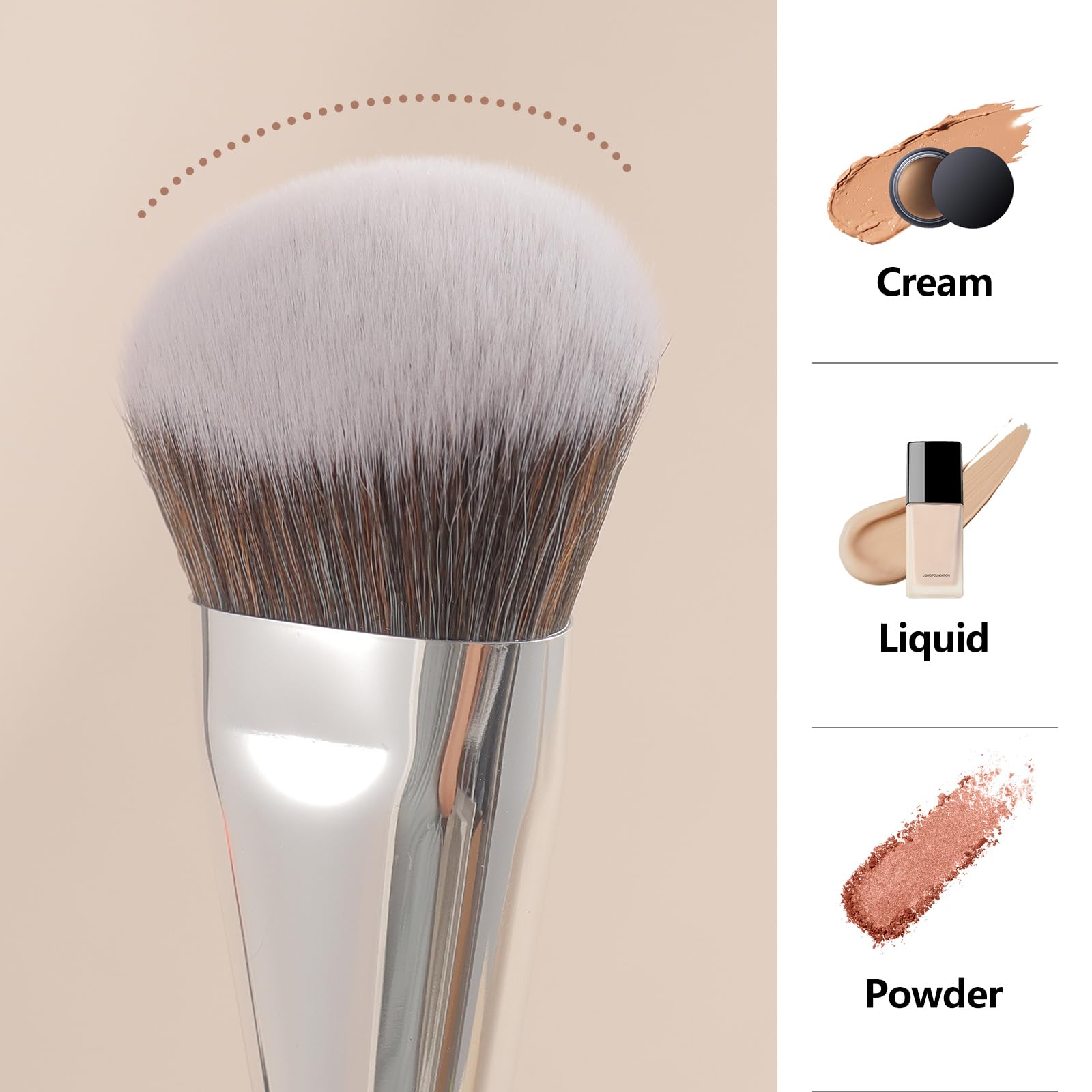 ALBEAUT 201 brosse poils ultra-denses offre douceur et glisse fluide.