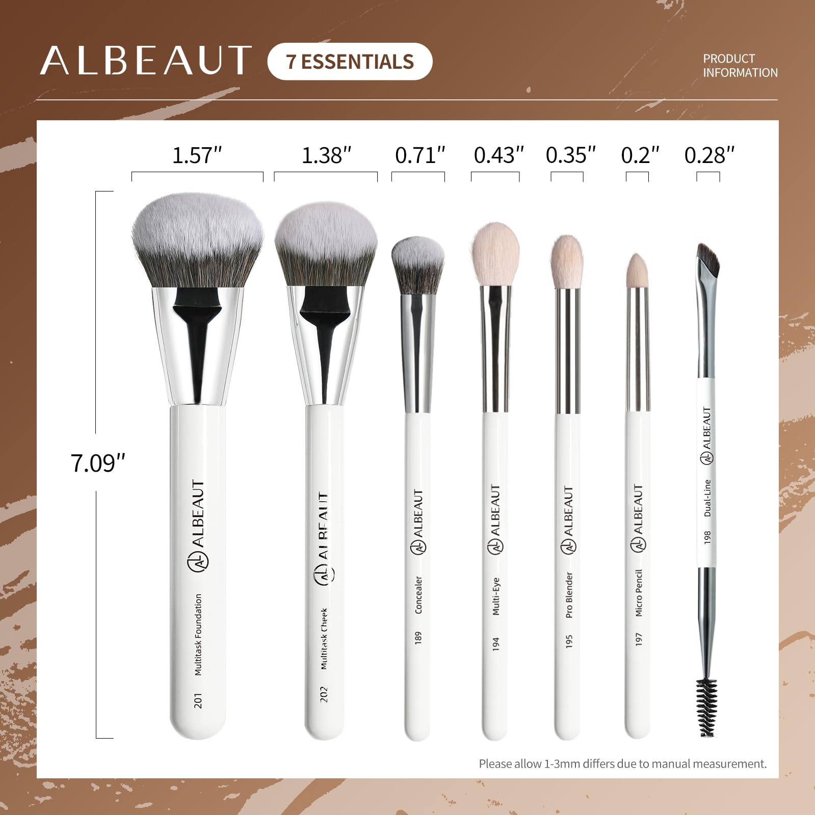 Étui portable ALBEAUT pour rangement et retouches en déplacement.