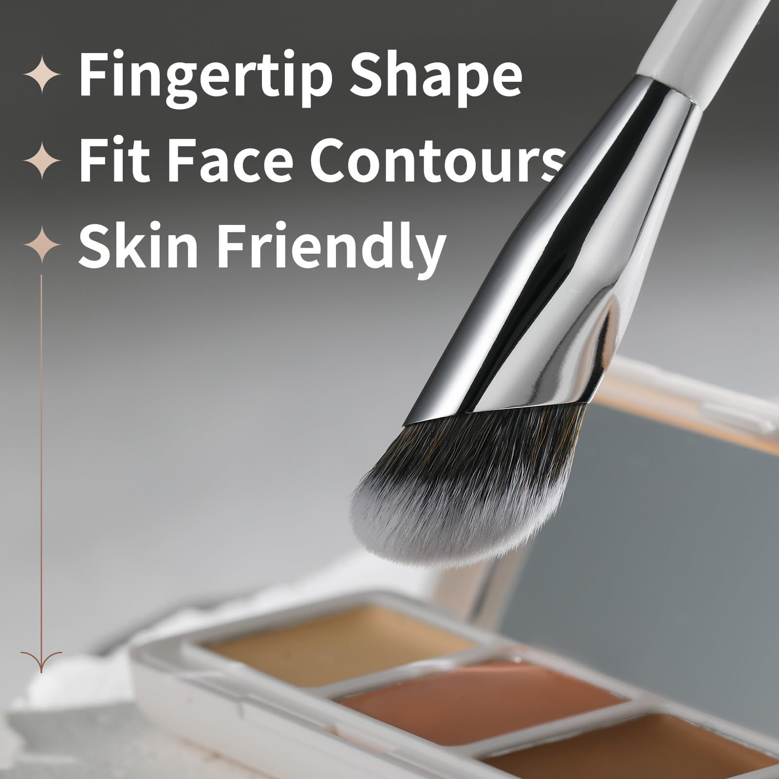 ALBEAUT pinceau concealer angulaire – estompe sous les yeux avec douceur.
