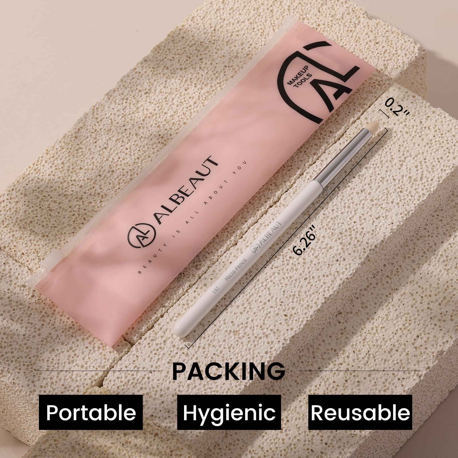ALBEAUT Pinceau detail precis pour accentuer l angle interne.