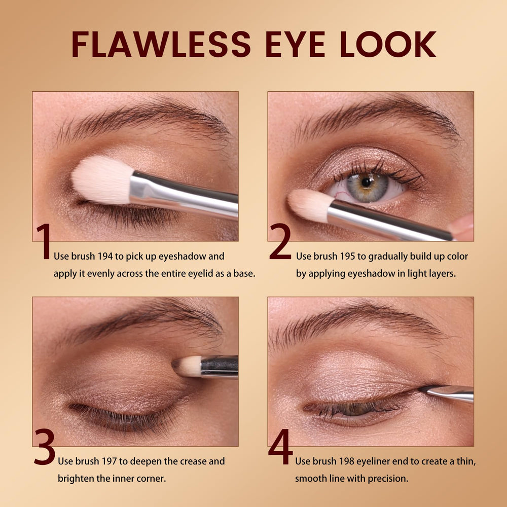 Pinceau sourcils ALBEAUT double-face pour mise en forme rapide.