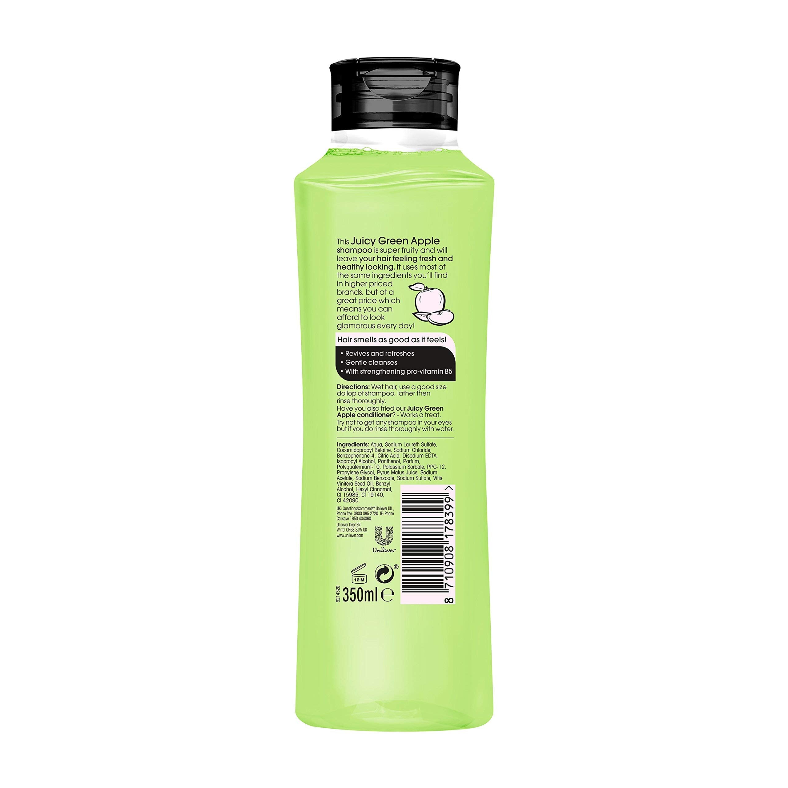 Étiquette pomme verte, Alberto Balsam Juicy Green Apple, suggère un parfum frais et durable.