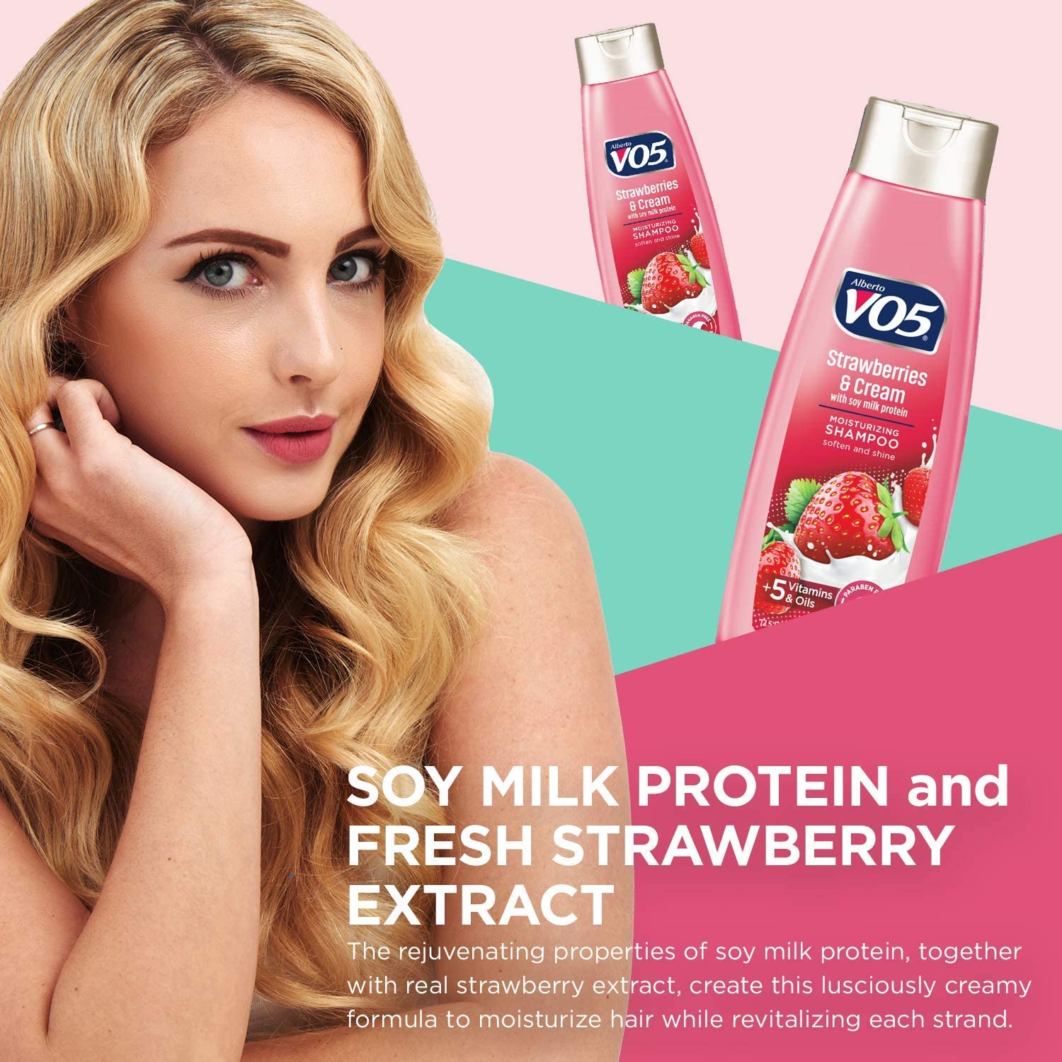 Écume légère Alberto Moisture Milks Fraises lors du lavage