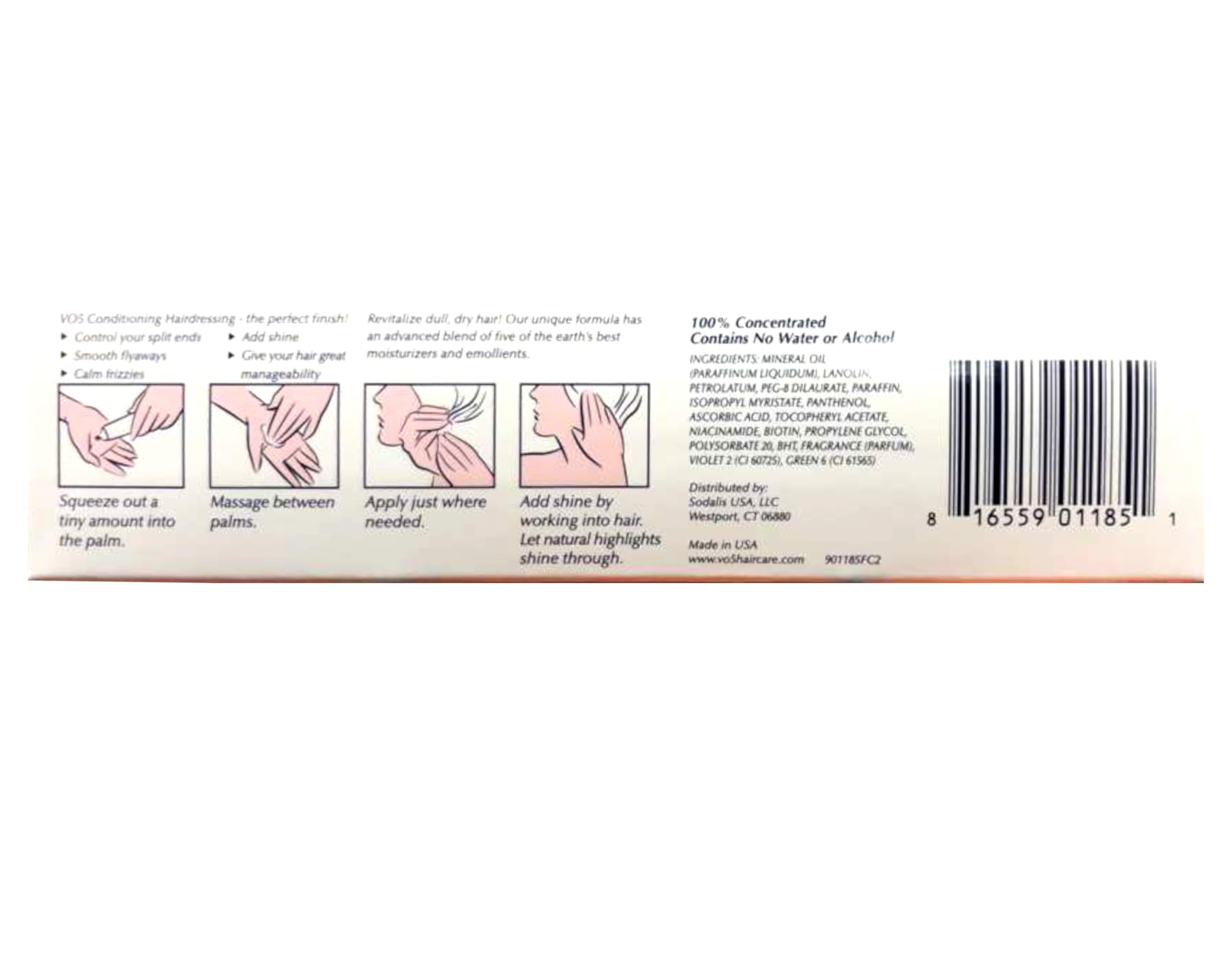 Alberto VO5 apres-shampooing-coiffant pour cheveux gris, lisse les frisottis