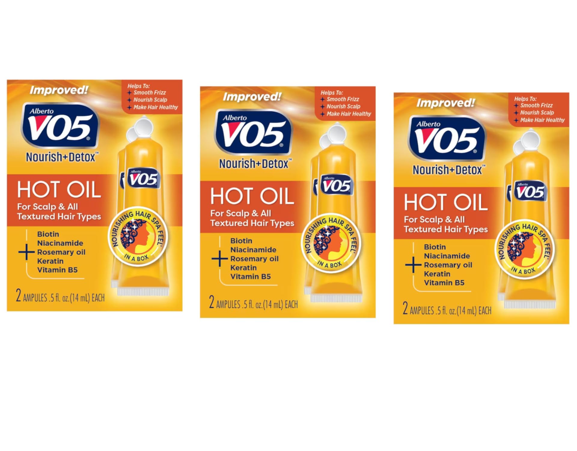 Cheveux nourris et brillants après utilisation du soin VO5