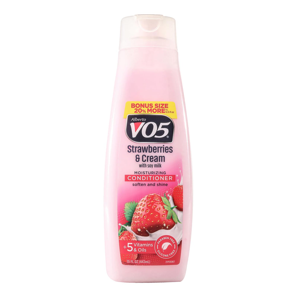 Alberto VO5 Moisture Milks après-shampooing: bouteille hydratante pour cheveux doux.