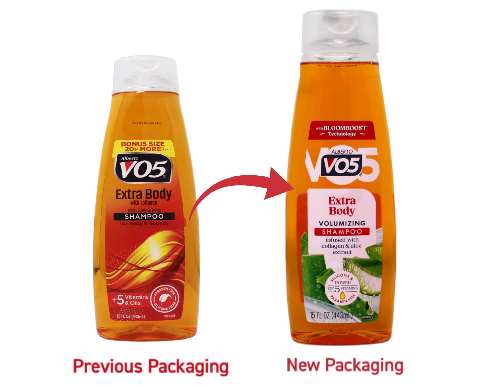 Utilisation sous la douche avec Alberto VO5 Extra Body pour plus de volume.