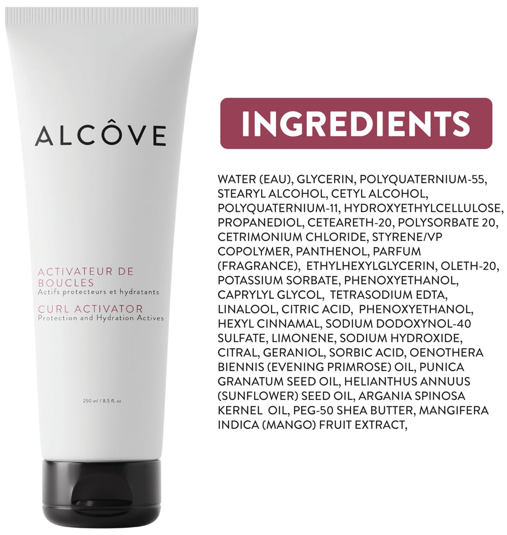 Alcove Curl Activator mango and sunflower oils close-up