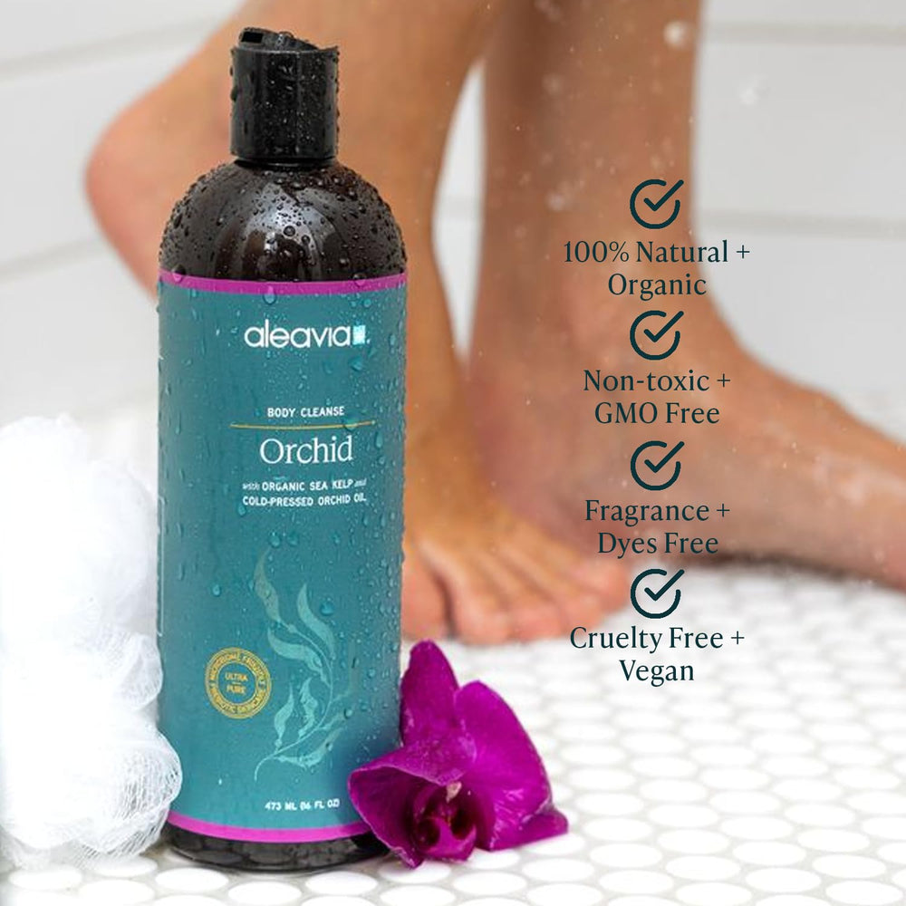 Aleavia Body Cleanse - texture mousse légère pour lavage quotidien.