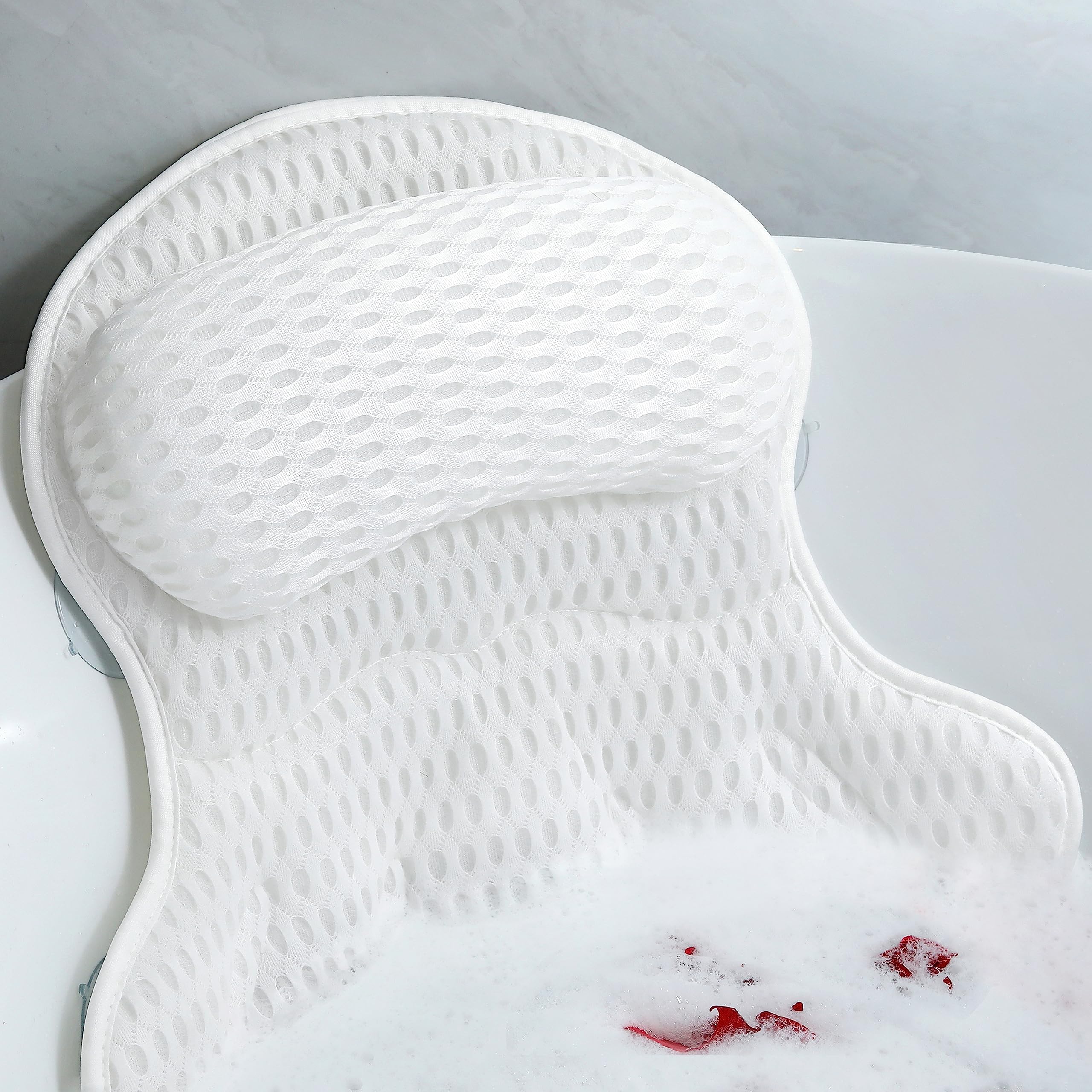 Aleponna oreiller bain ergonomique offrant un soutien confortable pour le cou et les épaules.