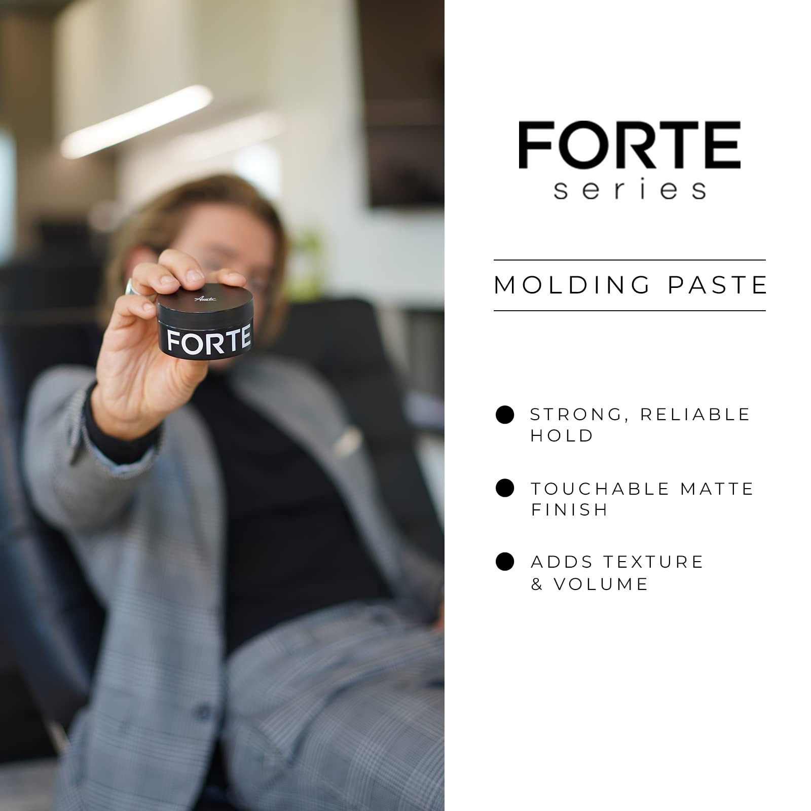Alex Costa Molding Paste donne du volume et de la texture aux cheveux.