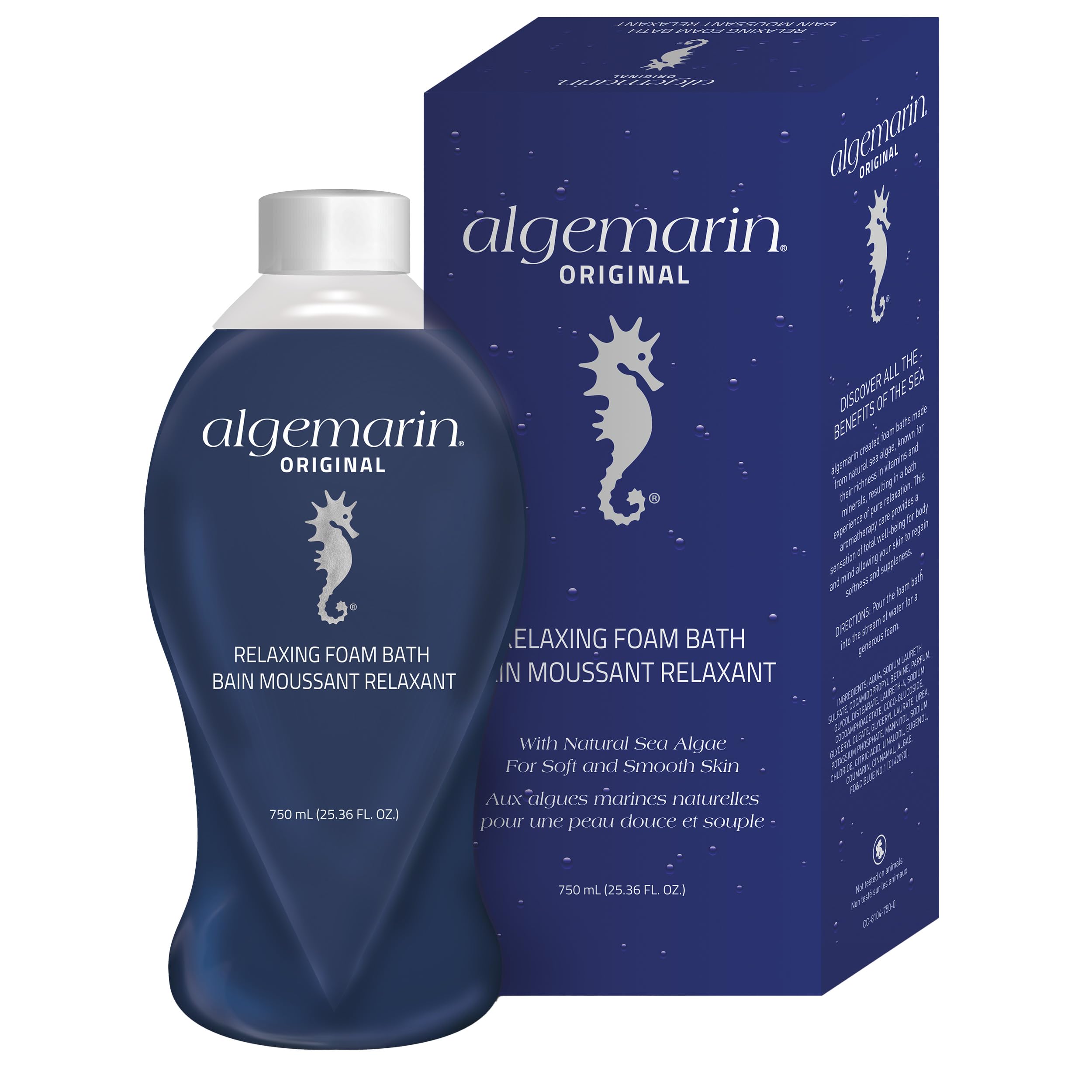 Algemarin Bain Original Senteur Mer : mousse-cremeuse pour relaxation et peau douce.