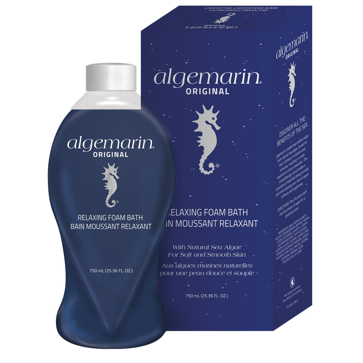 Algemarin Bain Original Senteur Mer : mousse-cremeuse pour relaxation et peau douce.