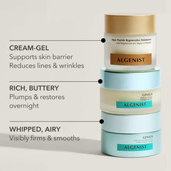 Pot de crème Algenist GENIUS: emballage élégant et recyclable.