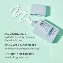 Algenist Sublime Defense antioxydants thé vert et échnacée pour l’hydratation.