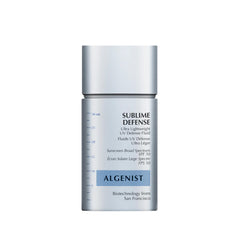 Algenist Sublime Defense fluide solaire SPF50, protection légère et quotidienne.