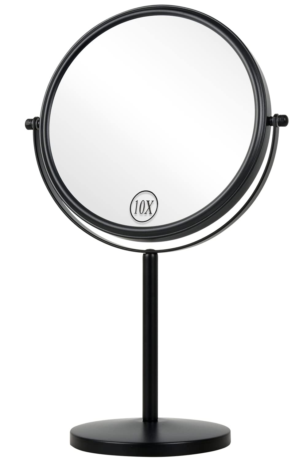ALHAKIN Miroir Maquillage 10x, face 8 pouces, zoom net pour détails précis.