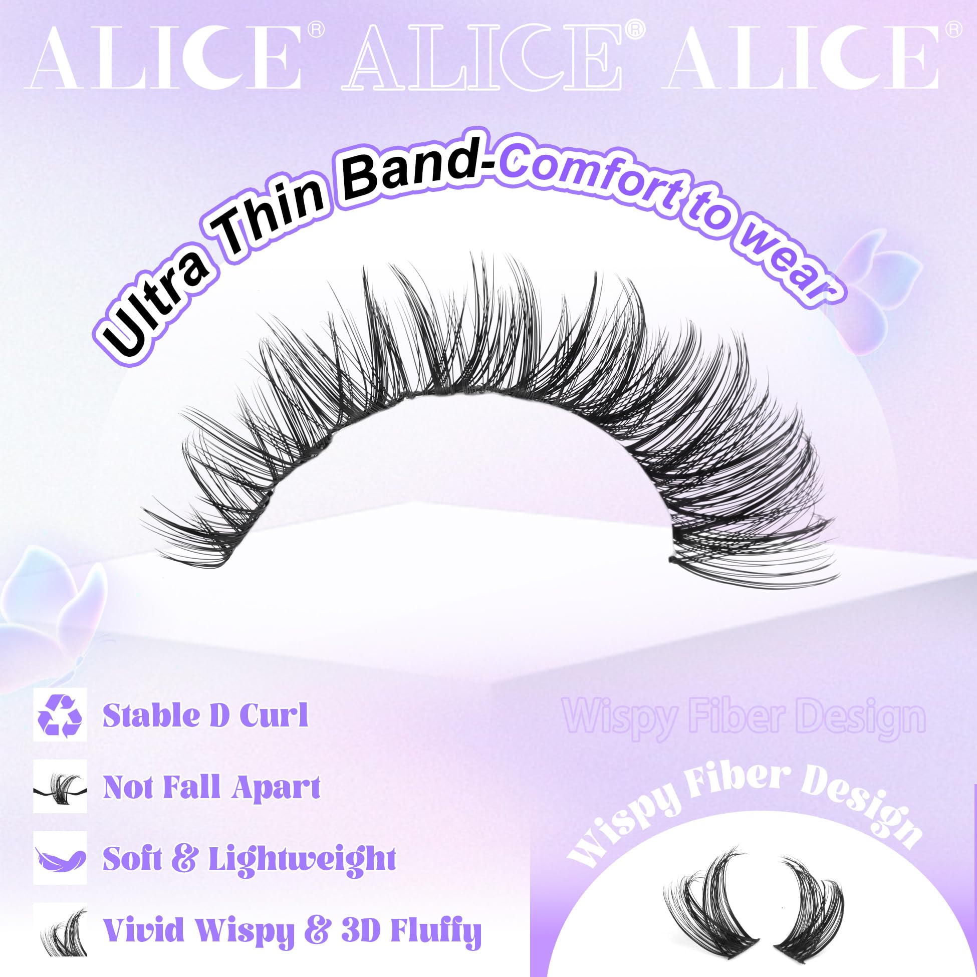 ALICE application douce des clusters cils kit, facile pour les débutants.