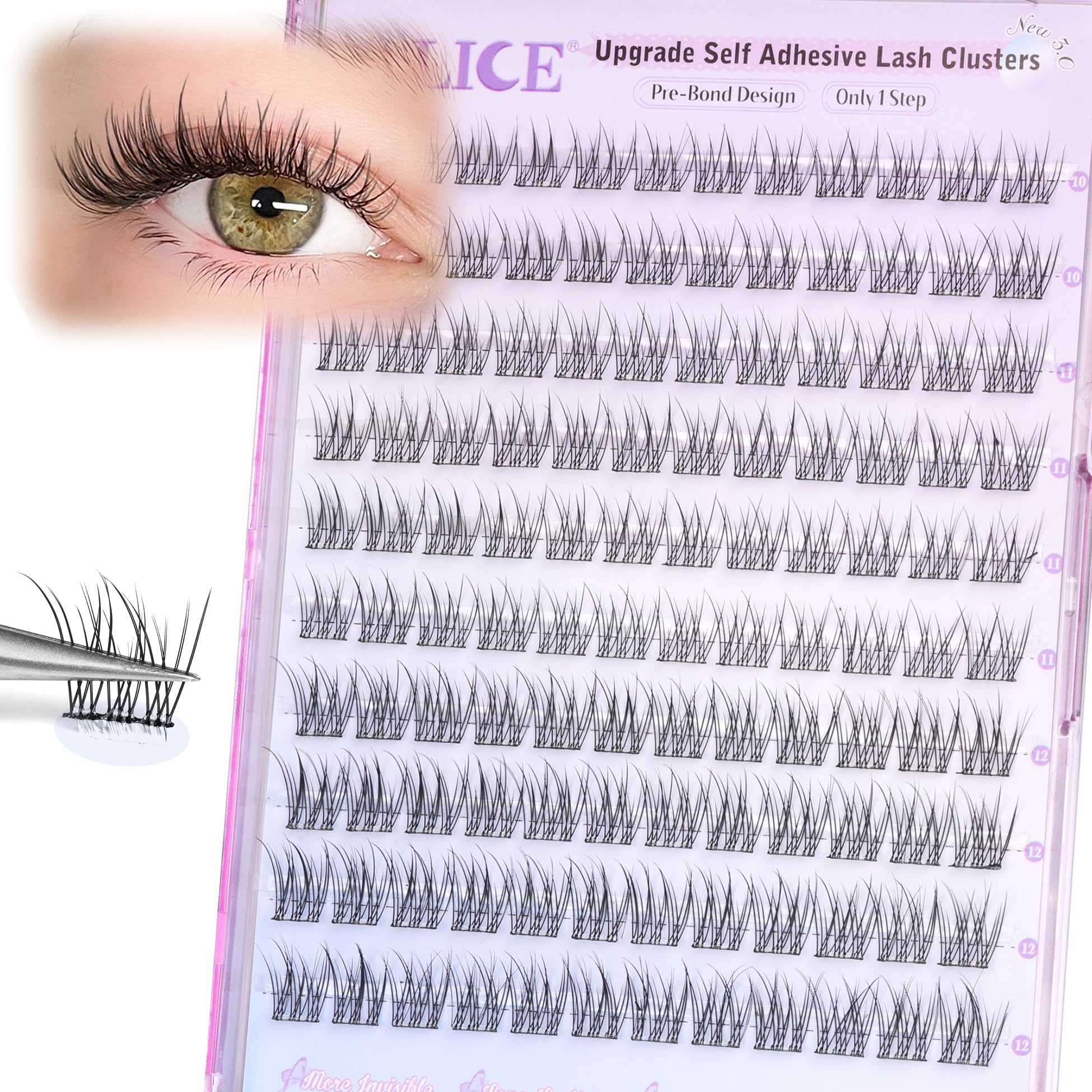 ALICE cils aspect naturel 10-12mm, parfait pour un quotidien.