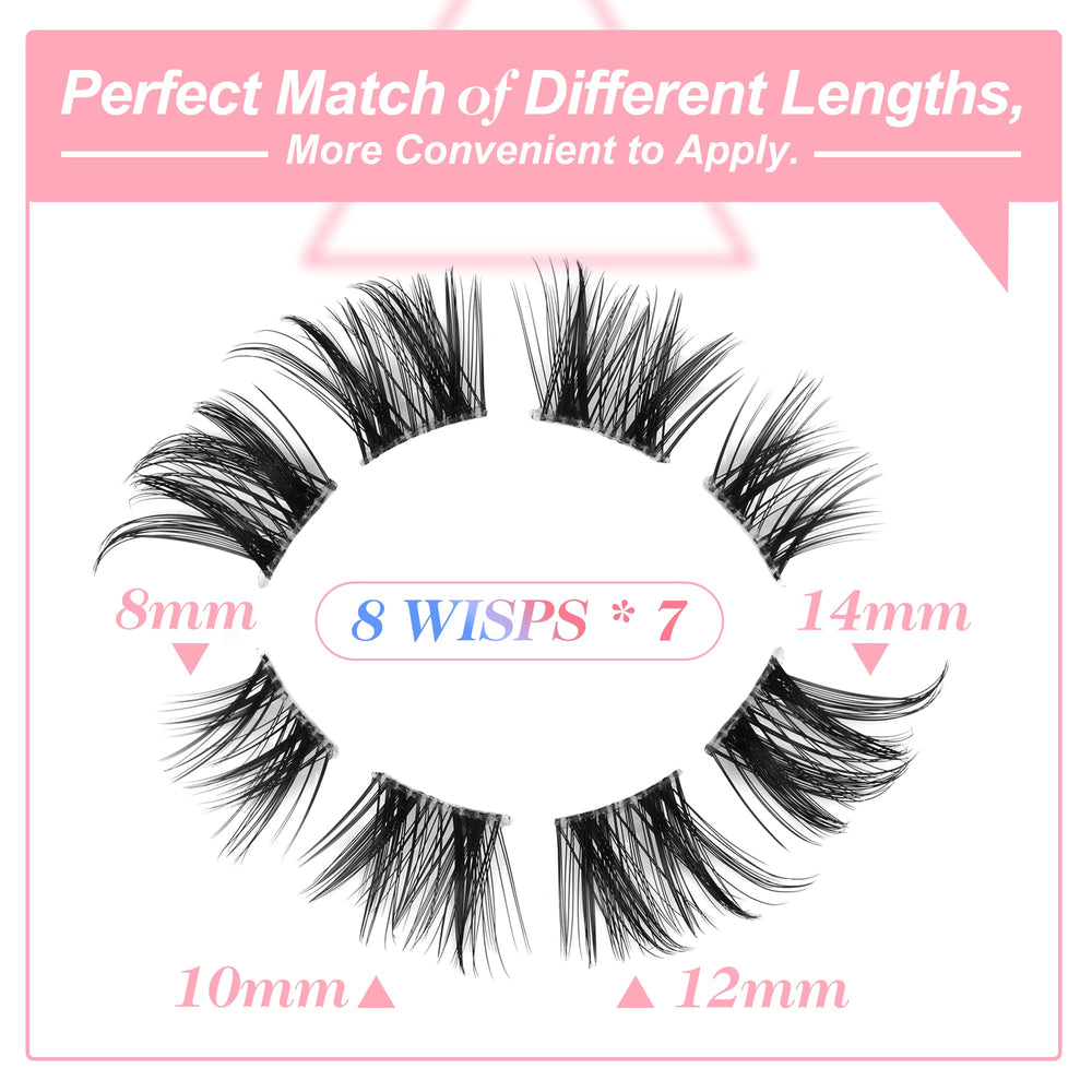 Pose facile des cils cluster ALICE avec bande transparente