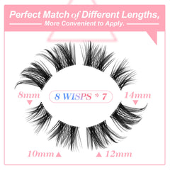 Pose facile des cils cluster ALICE avec bande transparente
