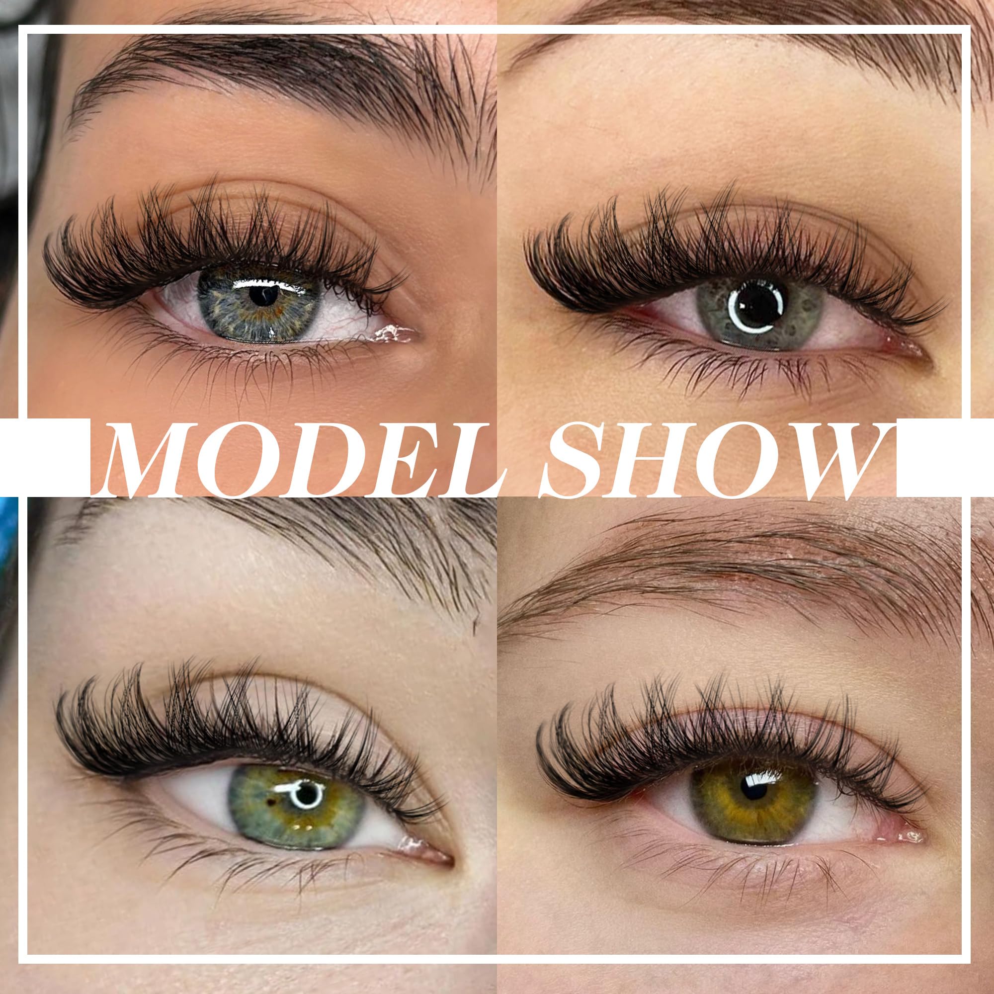 Effet 3D léger et wispy des cils ALICE Cluster