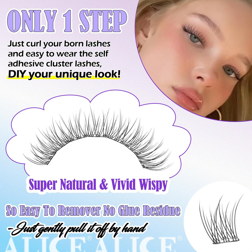 ALICE cils kit-applicateur 10-12mm, facilite l’application maison.