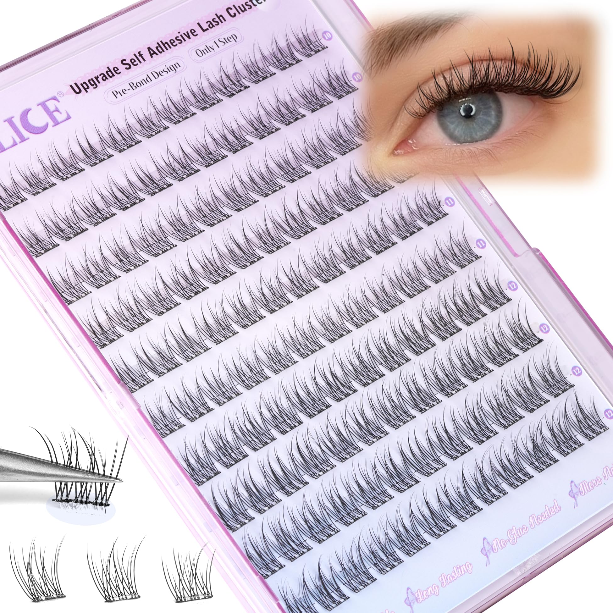 ALICE cils utilisation quotidienne 10-12mm, pratique et confortable.
