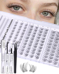 ALICE Clear Band Lashes blending with skin tone for invisible base