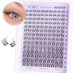 ALICE wispy lash clusters avec bande invisible pour un regard naturel et confortable.