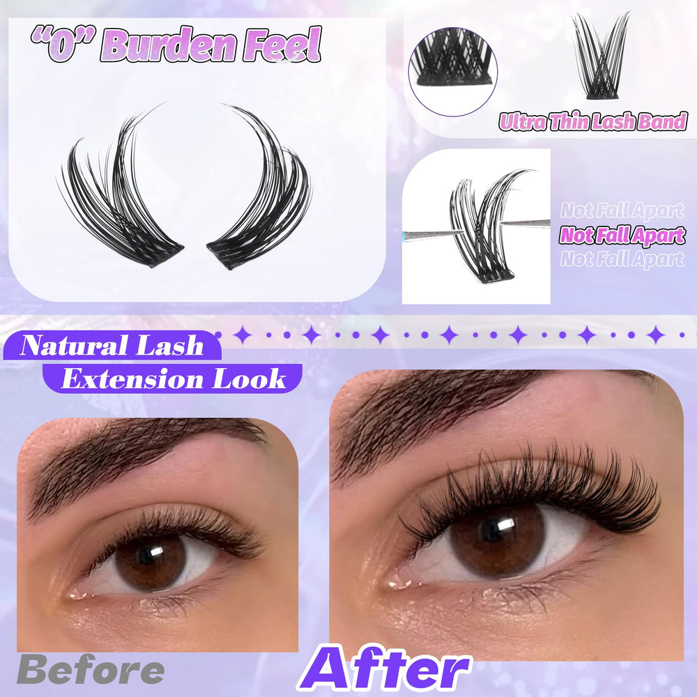 ALICE clusters cils naturels wispy 14mm effet fluffy léger