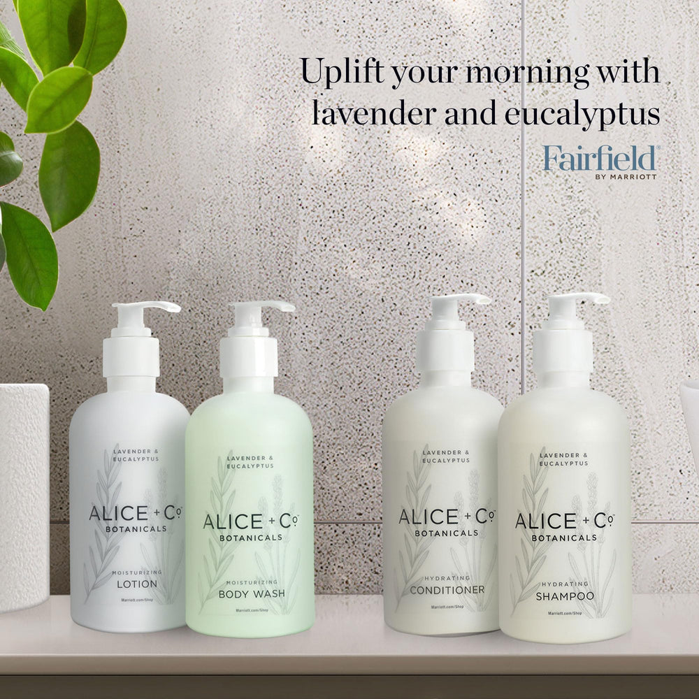 Alice + Co Parfum Lavande Eucalyptus : sensation apaisante lors du lavage.