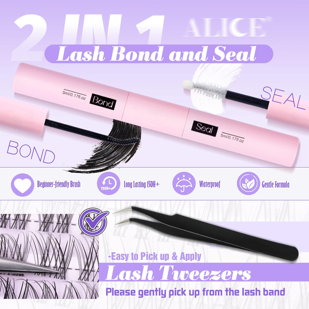 ALICE Extensions 140 pièces, longueur 8 à 16 mm pour un rendu ajustable.