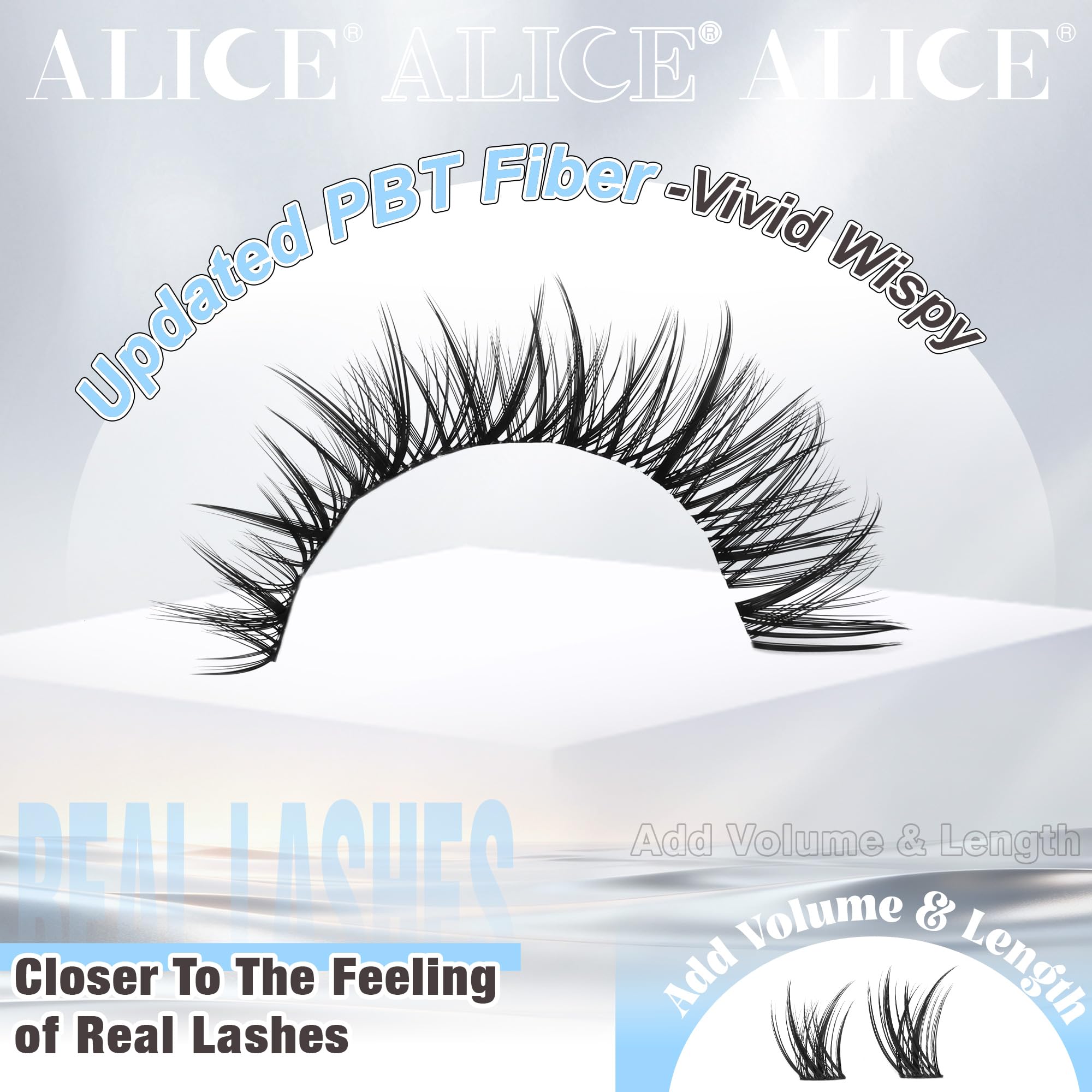 ALICE extensions cils : pose rapide le matin pour un effet volumineux.