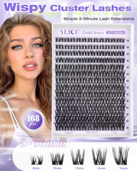 ALICE Flaunt Lash Clusters effet plume pour regard lumineux.