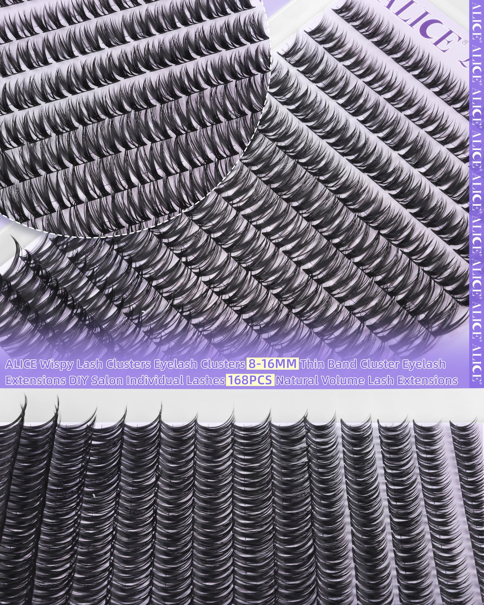 ALICE Flaunt Lash Clusters pose rapide en quelques minutes.