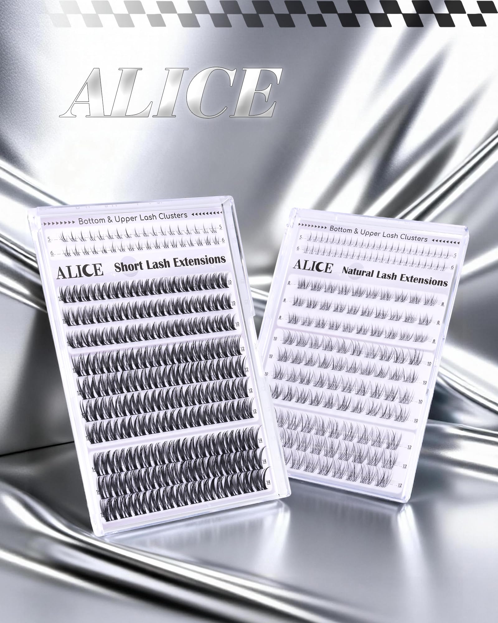 ALICE Flaunt Lash Clusters volume léger et naturel pour apparence tridimensionnelle.