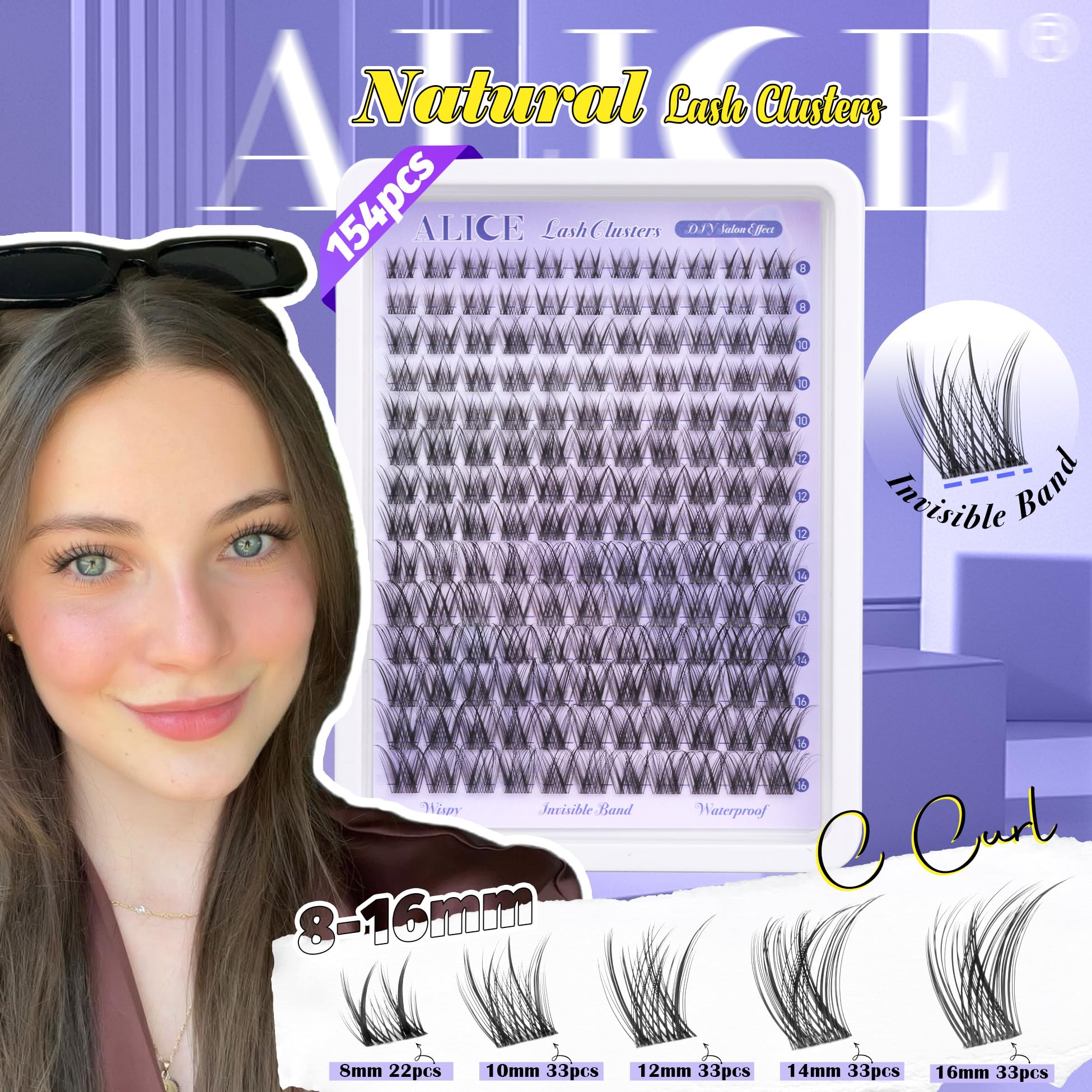 ALICE cils CCurly, effet bouclé doux et naturel.