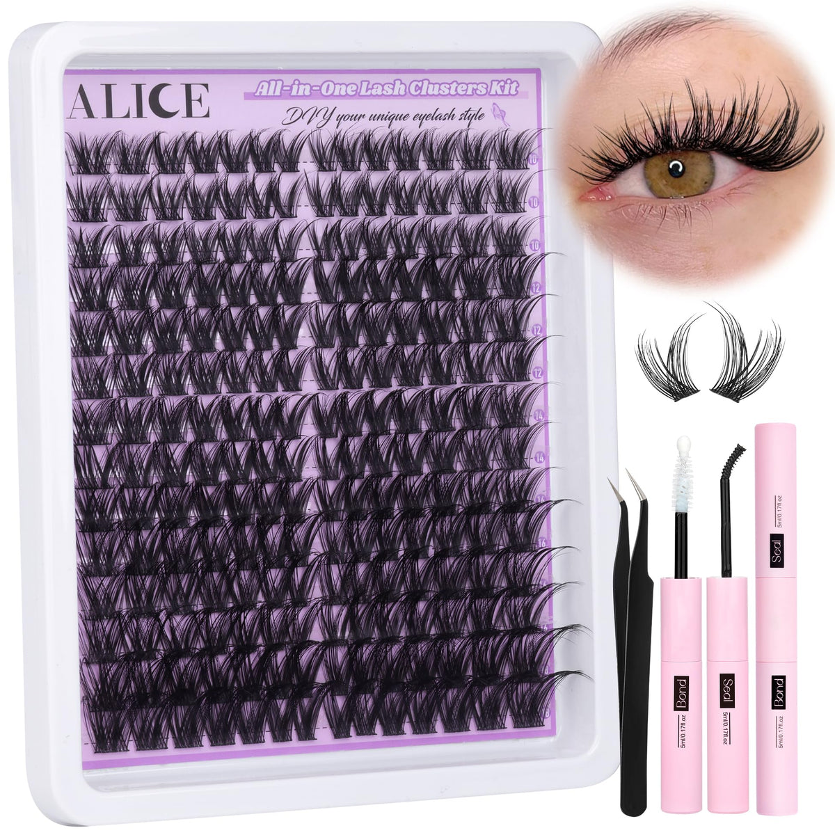 ALICE kit-cils-emballage: démarrage facile pour un regard naturel.