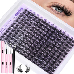 ALICE kit clusters cils 10-18 mm, 168 pièces, pour un regard naturel et personnalisable.