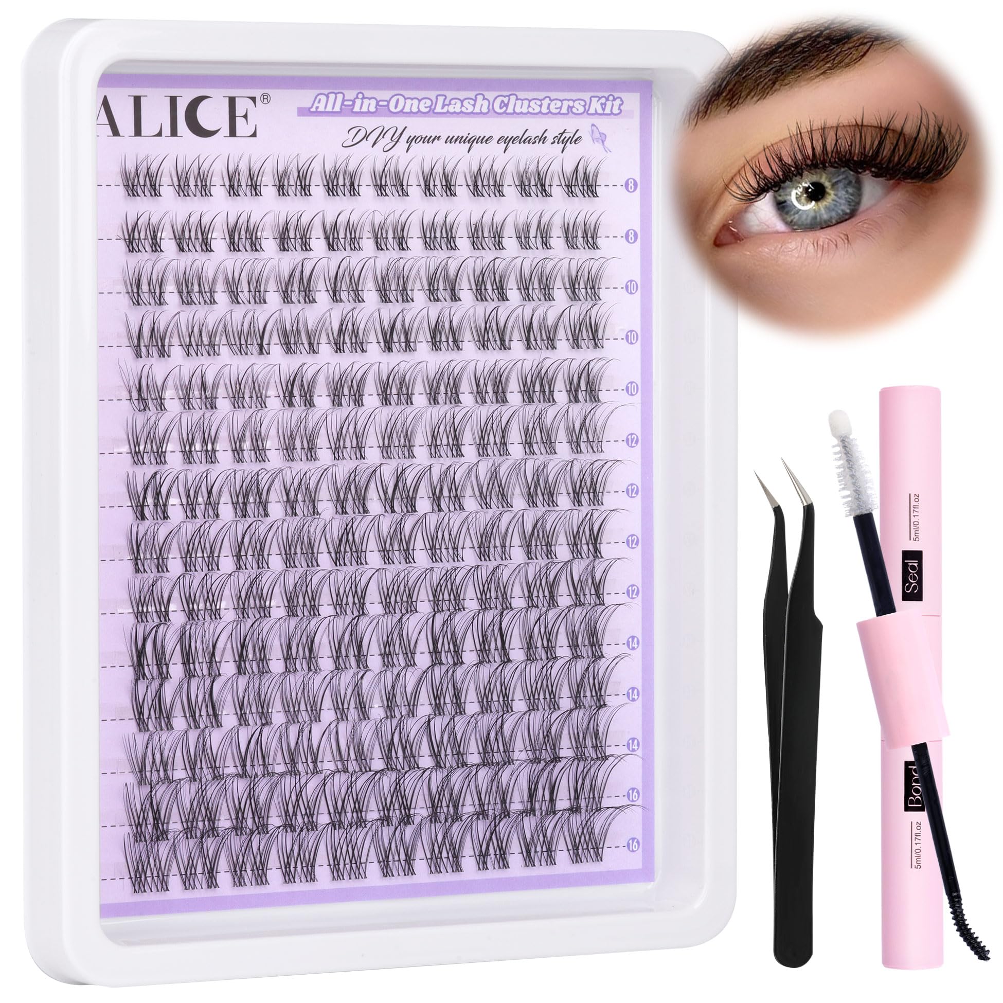 ALICE Kit DIY Maison pour des cils parfaits chez soi.